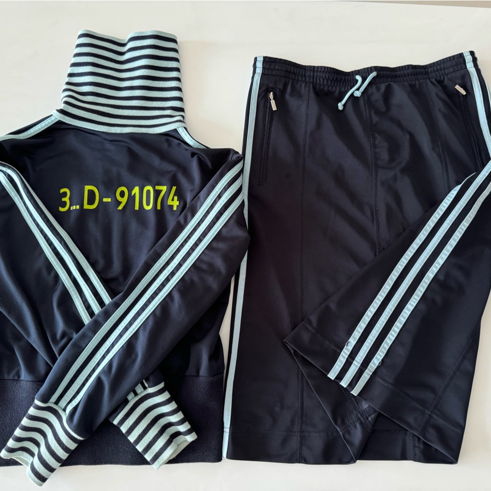 Y2K 90’s Adidas Jacket and Midi Skirt Set